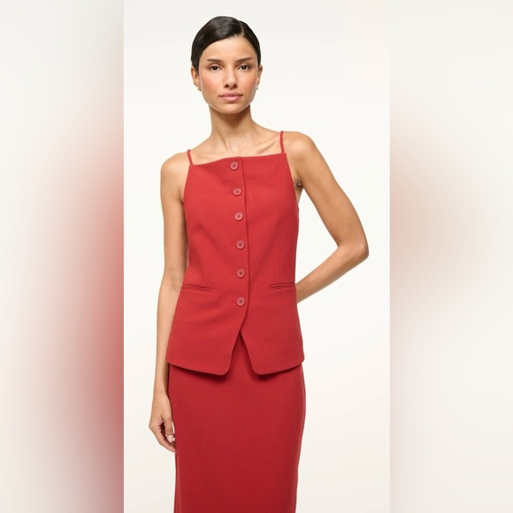 Staud |‎ Una Top | Rouge | Women’s Size XS - Picture 1 of 10